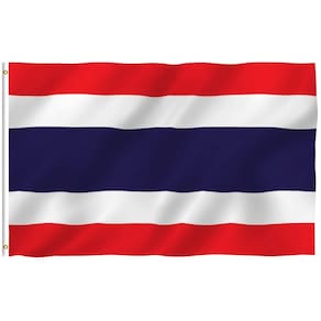 Cabeçalho de lona de poliéster Flag Anley Thailand 90x150cm
