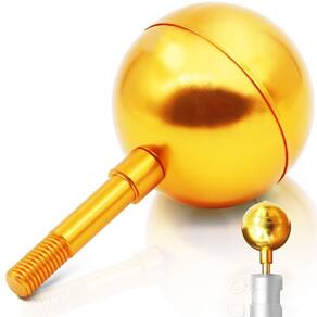 Enfeite de cobertura de bola de mastro de bandeira Anley Authentic Gold Aluminium
