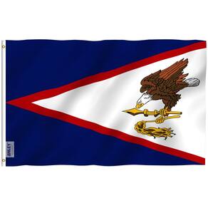 Bandeira Anley American Samoa 90x150cm poliéster com anel de latão