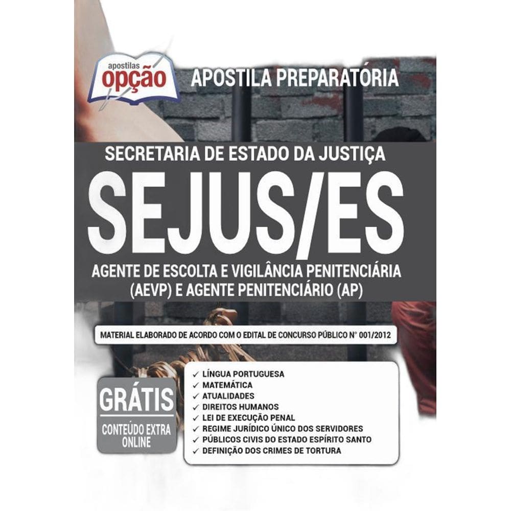 Apostila Sejus Es - Agente Escola E Vigilância Penitenciária