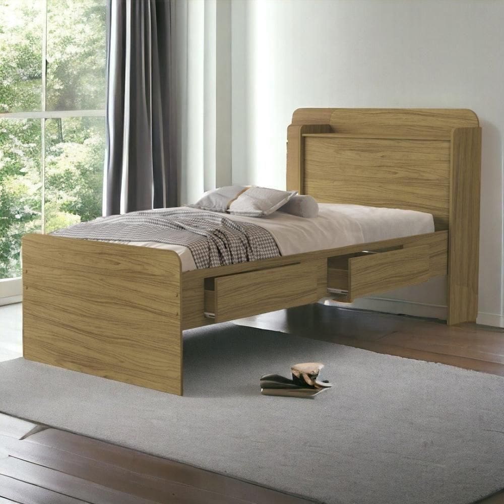 Cama Tamires Baú Freijó Com Colchão Cambel