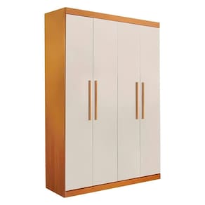 Guarda Roupa Ubatuba 4 Portas 3 Gavetas Valverde Cinamomo Off White