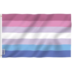 Bandeira Anley Fly Breeze Bigender Pride 90x150cm poliéster