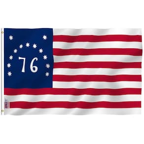 Bandeira Anley Bennington 76 Revolução Americana 90x150cm Poly