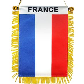 Janela Fringy Flag Anley France pendurada 10x15cm com sucção C