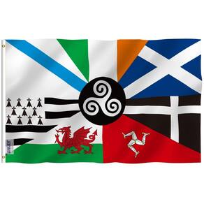Bandeira Anley Fly Breeze Celtic Nations 90x150cm poliéster