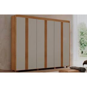 Guarda Roupa Casal 6 Portas E 6 Gavetas C- Pés Apolo Naturale-off White Rufato