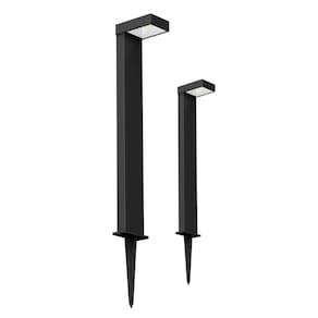 Luminária Solar De Jardim Grass 3000K 10W IP65 Bivolt Preto Gaya