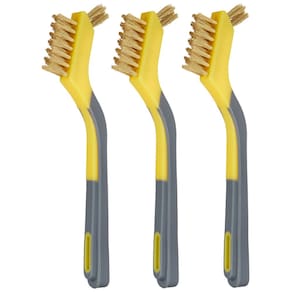 Mini pincéis Amazon Basics Brass de 1/2 polegada Soft Grip, pacote com 3