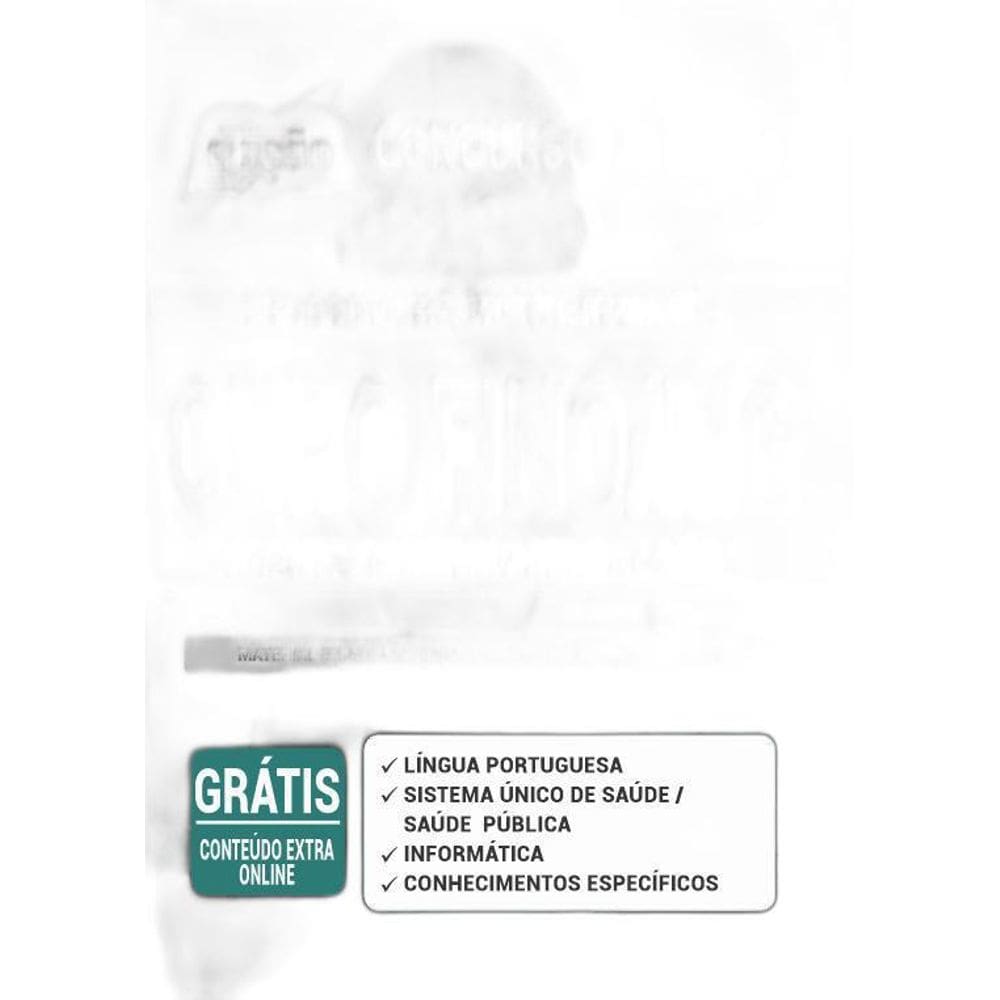 Apostila Concurso Ouro Fino Mg - Agente Comunitário Saúde