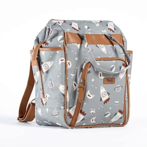 Mochila de Maternidade Multifuncional Hug Foguete Verde