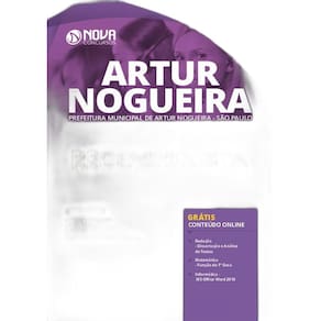Apostila Prefeitura Artur Nogueira Sp - Recepcionista