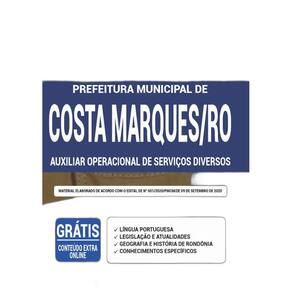 Apostila Costa Marques Ro - Auxiliar Operacional De Serviços