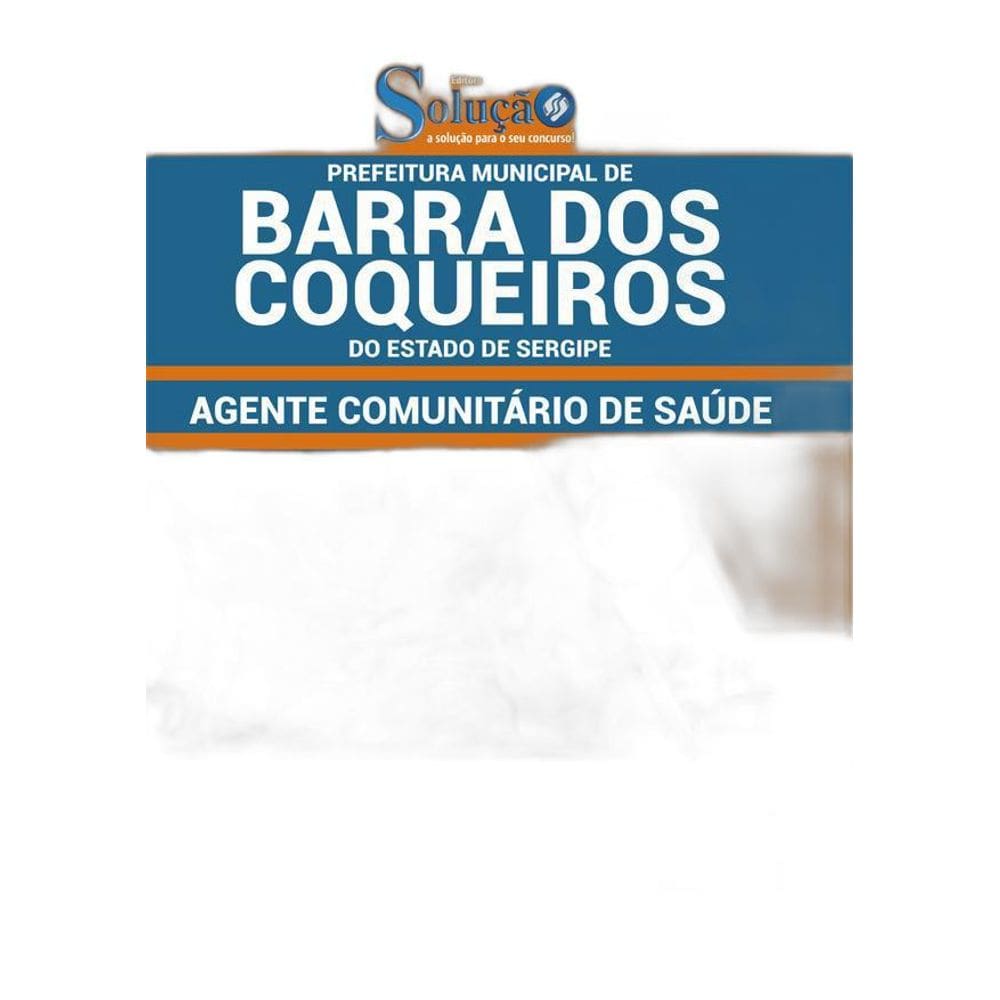 Apostila Barra Dos Coqueiros Se Agente Comunitário De Saúde