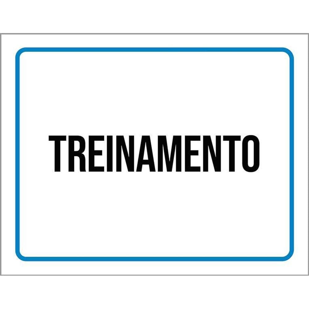 Kit 3 Placas Ambiente Sinalização Setor Treinamento