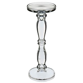 CASTIÇAL PORTA VELA SUPORTE DECORATIVO HOME&CO ECO CRYSTAL 35x13x13cm TRANSPARENTE