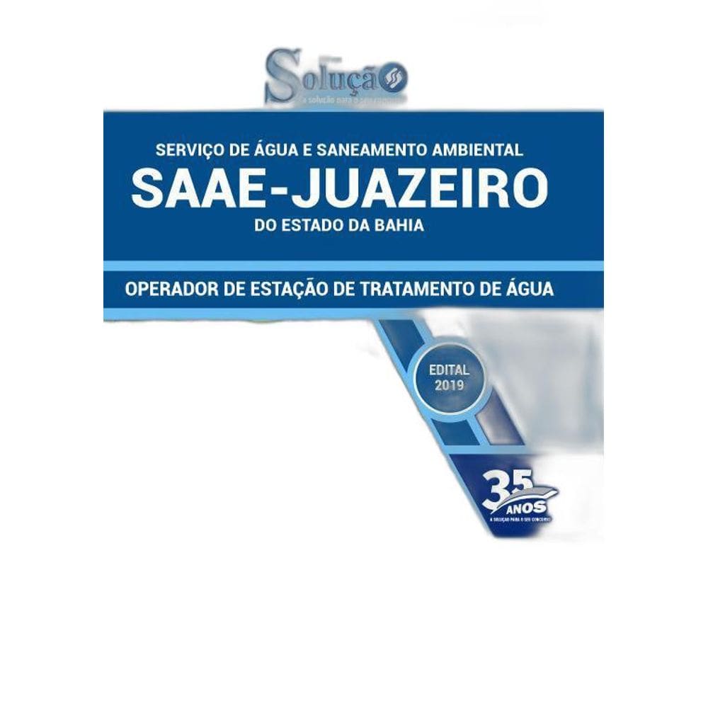 Apostila Saae Juazeiro Ba Operador De Estação De Tratamento