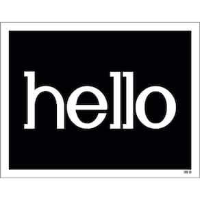Kit 3 Placas Decorativa - Hello