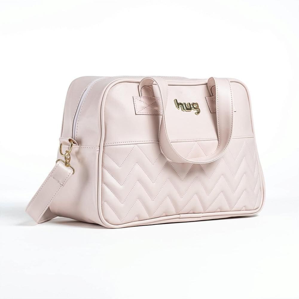 Bolsa de Maternidade Hug Média Zig Zag Rosa