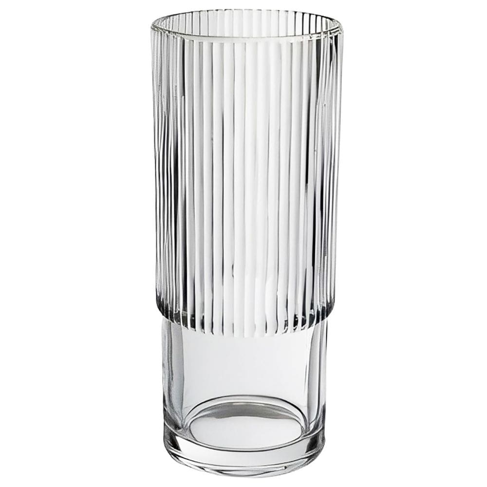 VASO DECORATIVO ENFEITE CASA REDONDO HOME&CO VIDRO 27x11x11cm TRANSPARENTE