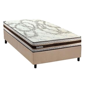 Conjunto Box Solteiro: Colchão Espuma Paropas D45 Resiste Hotel DouFace + Base CRC Suede Clean (88x188)