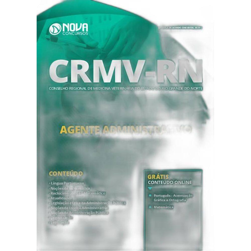 Apostila CRMVRN 2019 Agente Administrativo