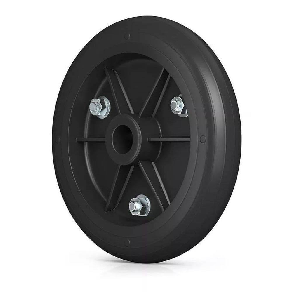 Roda Para Carrinho 9 Polegadas Pvc Diâmetro Furo 7/8 165Kg