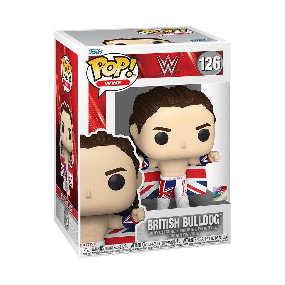 Estatueta Funko! Buldogue britânico Pop WWE 10cm