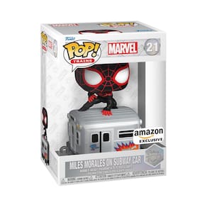 Figura Funko Pop! Trens D100 Marvel Miles Morales com metrô