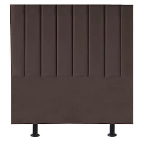 Cabeceira Estofada Cama Solteiro 90 Cm Carla Suede Marrom