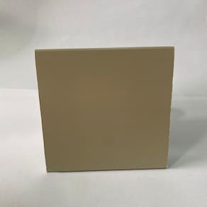Kit com 20 Barras Rodapé de Poliestireno 10cm X 15mm Frisado Color 48m Caqui