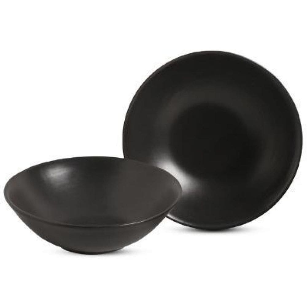 Conjunto 6 Bowls Decorados Preto Acetinado 300Ml