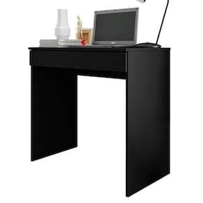 Escrivaninha Para Escritorio Alexia 80 Cm Preto Reajl Preto