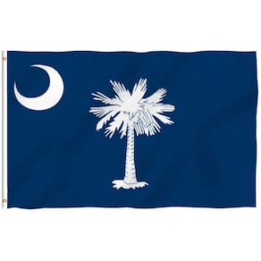 Bandeira Anley Fly Breeze, estado da Carolina do Sul, 90x150cm, poliéster