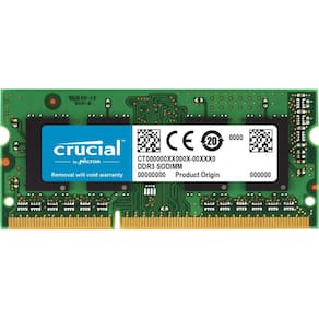Memória Crucial 2 GB DDR3/DDR3L 1600 MHz SODIMM de 204 pinos