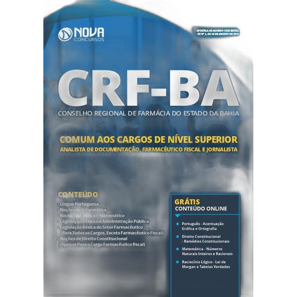 Apostila Crf-Ba 2019 - Comum Aos Cargos De Nível Superior
