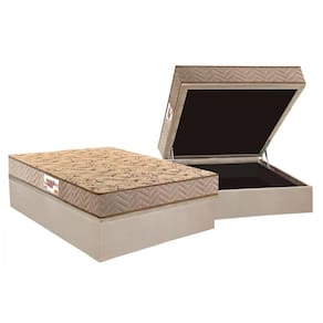 Conjunto Box Baú Casal: Colchão Espuma Paropas Compact AG 65 / D28 Royalle Clean + Base CRC Suede Clean (138x188)