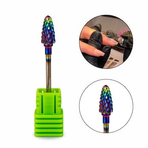 Broca C-Colouful Bullet ST Tungstênio Unha Gel Fibra Vidro