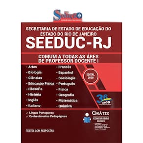 Apostila Seeduc Rj - Comum As Áreas De Professor Docente 1
