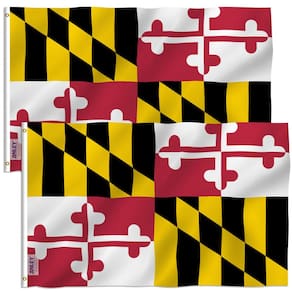 Bandeira Anley Maryland State Poliéster 90x150cm Pacote com 2