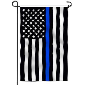 Bandeira de jardim Anley Premium Thin Blue Line EUA 45x32cm