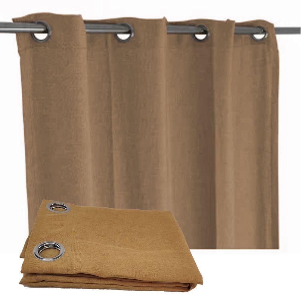 Cortina Dupla Camada 1.40X2.60M 1 Folha 8 Furos Casa Sala Porta Quarto Janela