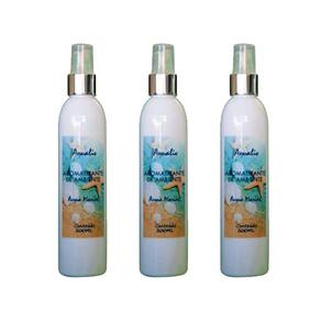 Kit 3 Aromatizador Ambientes Aroma Acqua Marine Frasco 200Ml