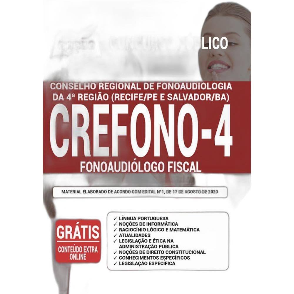 Apostila Crefono 4 Recife Pe - Fonoaudiólogo Fiscal