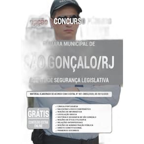 Apostila Câmara São Gonçalo Rj Agente Segurança Legislativa