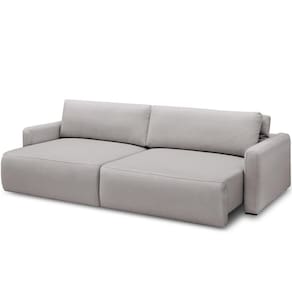 Sofá Retrátil Reclinável Para Sala De Estar Living 240cm Sevilha F04 Veludo Cinza