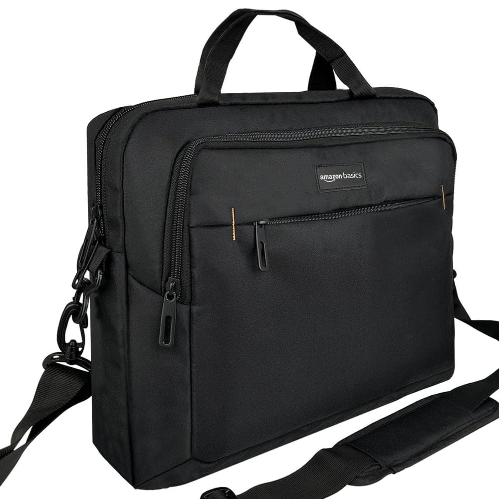 Bolsa de ombro para laptop Amazon Basics de 15,6 polegadas