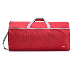 Mochila Amazon Basics Large 100L para viagens em nylon vermelha