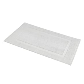 Tapete de banho Amazon Basics Soft Silver 50x80cm 100% algodão