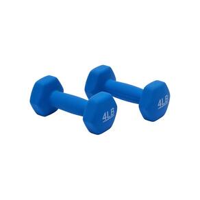Hexágono revestido de neoprene Amazon Basics 2x2kg azul